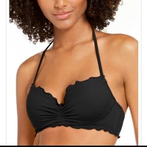 Sundazed scalloped halter bikini top
